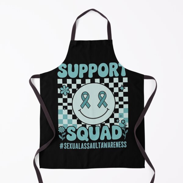 Item preview, Support Squad Sexual Assault Awareness Smile Teal Ribbon designed and sold by bongsentrang.
