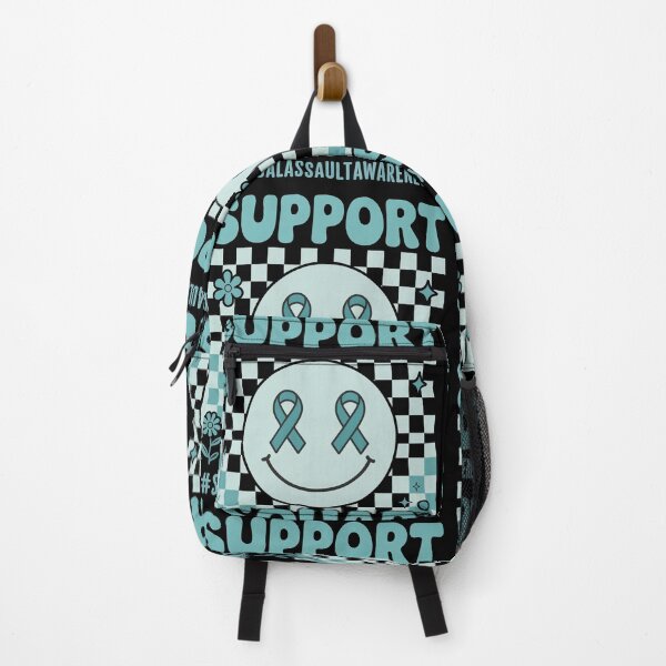 Item preview, Support Squad Sexual Assault Awareness Smile Teal Ribbon designed and sold by bongsentrang.