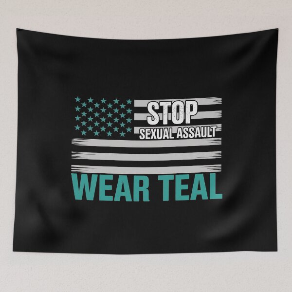 Item preview, Sexual Assault Awareness Teal Ribbon Women Harassment 2 designed and sold by bongsentrang.