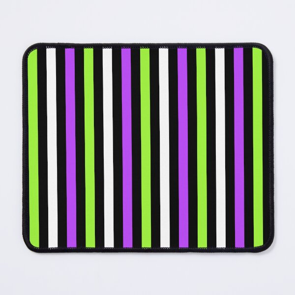Item preview, Black and White, Green and Purple Stripes designed and sold by kitschandkawaii.