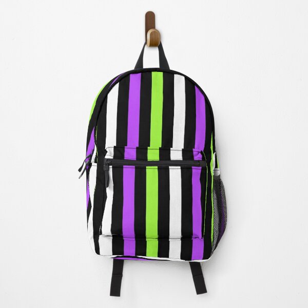 Item preview, Black and White, Green and Purple Stripes designed and sold by kitschandkawaii.