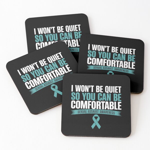 Item preview, I Won_t Be Quiet Sexual Assault Awareness Month Teal Ribbon designed and sold by bongsentrang.