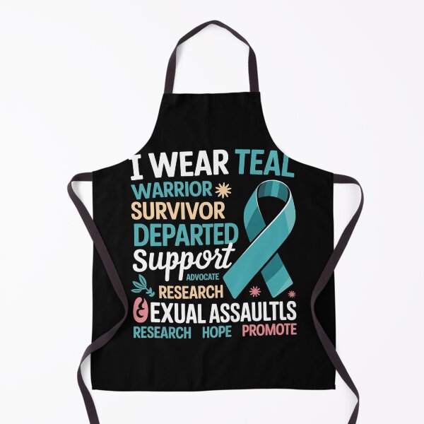 Item preview, I Wear Teal Sexual Assault Awareness Teal Ribbon Prevention designed and sold by bongsentrang.