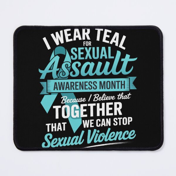 Item preview, I Wear Teal For Sexual Assault Awareness Month designed and sold by bongsentrang.