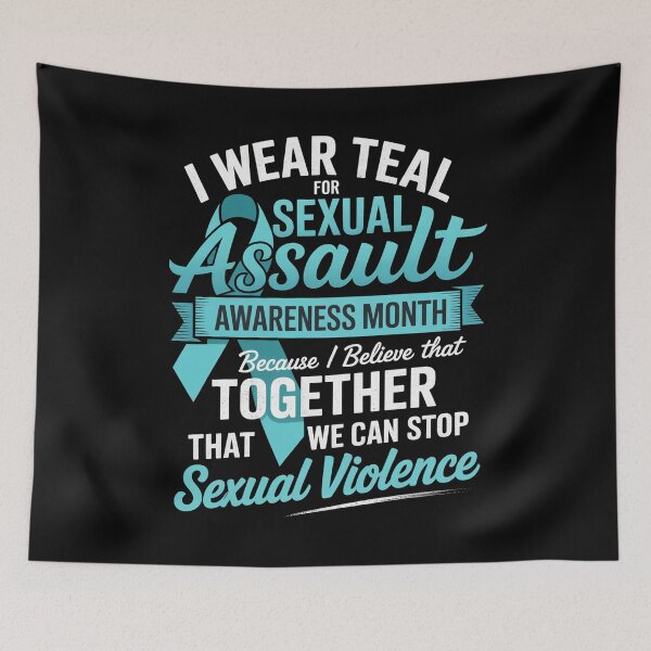 Item preview, I Wear Teal For Sexual Assault Awareness Month designed and sold by bongsentrang.