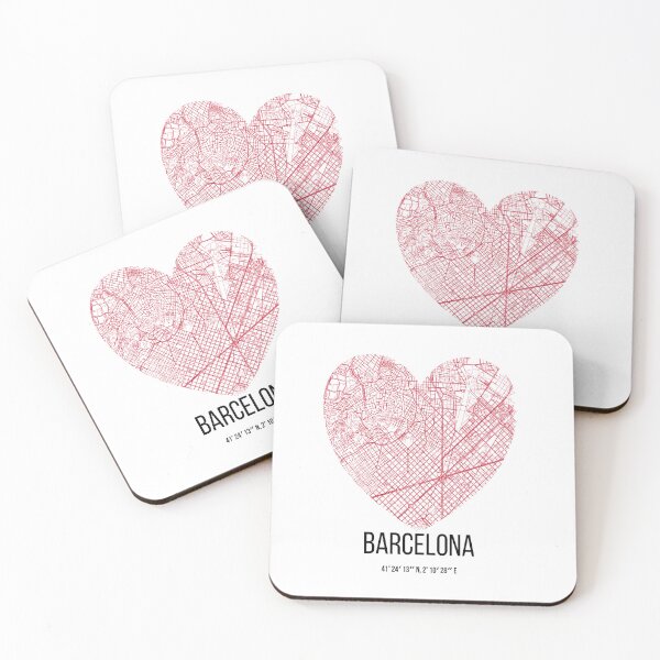 Item preview, Barcelona Spain poster map designed and sold by DopamineDr0p.
