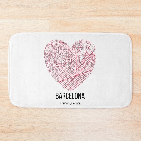 Item preview, Barcelona Spain poster map designed and sold by DopamineDr0p.