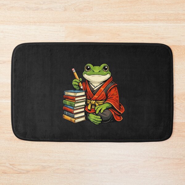 Item preview, Cute Frog Samurai Student – Smart Study Pop Art Illustration designed and sold by ColorSplash123.