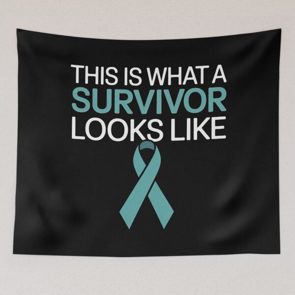 Item preview, Survivor Fighter Sexual Assault Awareness Month Teal Ribbon designed and sold by SyncSusscess.
