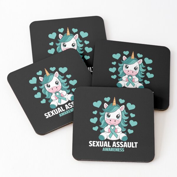 Item preview, Sexual Assault Awareness Month Teal Ribbon Unicorn designed and sold by SyncSusscess.