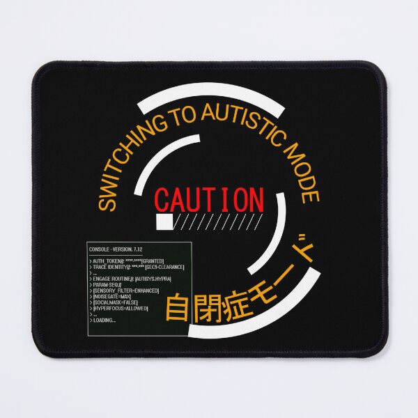 Item preview, Switching to Autistic Mode Cyberpunk Loading Decal with Console designed and sold by Mon & Matrix.