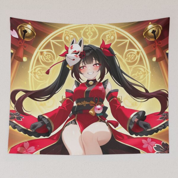 Item preview, Honkai Star Rail Sparkle - Kitsune Shrine Maiden Cherry Blossom Fox Dancer (3) designed and sold by AiDigitalSanctum.