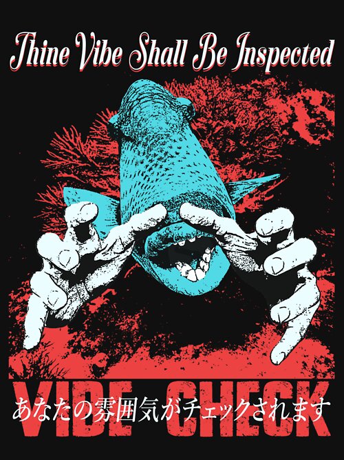 Item preview, Thine Vibe Shall Be Inspected Fish designed and sold by VintageMedatsu.