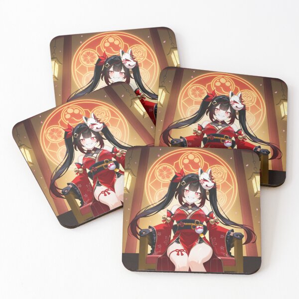 Item preview, Honkai Star Rail Sparkle - Kitsune Shrine Maiden Cherry Blossom Fox Dancer (4) designed and sold by AiDigitalSanctum.