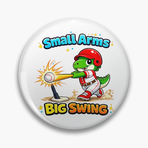 Item preview, Rexy the T-Rex – Small Arms, Big Swing – Funny T-Rex T-Ball Baseball Art designed and sold by SandpiperDesign.