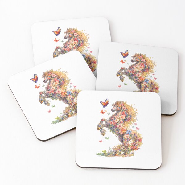 Item preview, Floral Horse designed and sold by RedSwagStore.