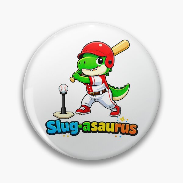 Item preview, Rexy the T-Rex is Slug-asaurus – Funny T-Rex T-Ball Hitter Dinosaur Art designed and sold by SandpiperDesign.