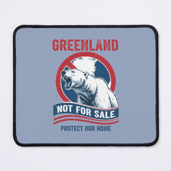Item preview, Greenland Not For Sale: Protect Our Home Polar Bear Art designed and sold by InkWeaveShop.