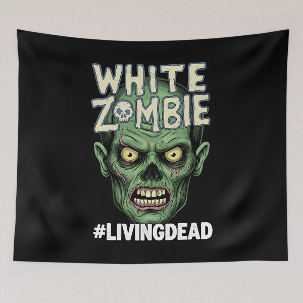 Item preview, Scary Green Zombie Undead Creature Horror Monster designed and sold by DrawHandArt.