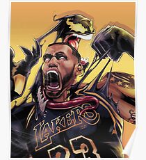 Lebron James Lakers Poster