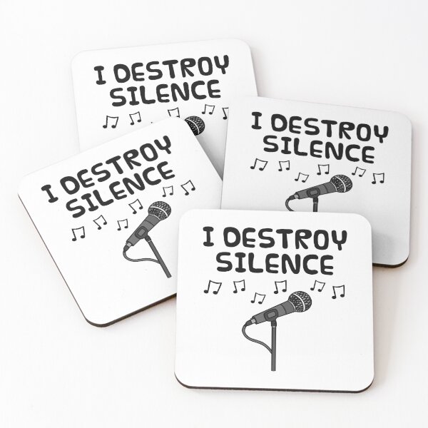 Item preview, Singer, I Destroy Silence, Vocalist Musician Funny designed and sold by doodlerob.