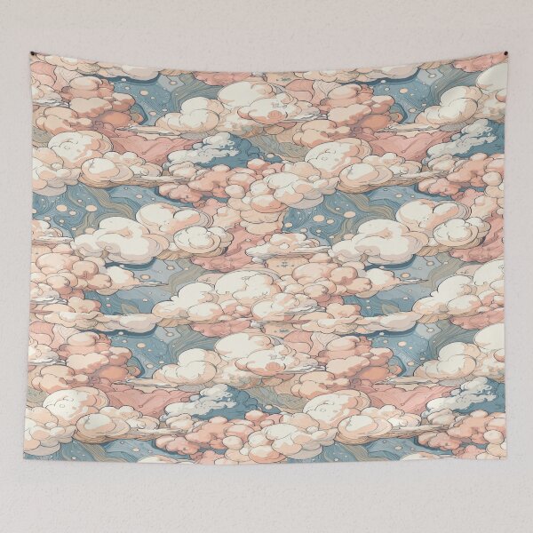 Item preview, Cute Clouds Pattern iPhone Case designed and sold by mari0n980.