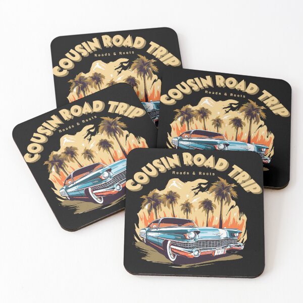 Item preview, Cousin Road Trip T-Shirt | Roads & Roots Vintage Car Travel Design for Cousins designed and sold by PixelWaveBD.