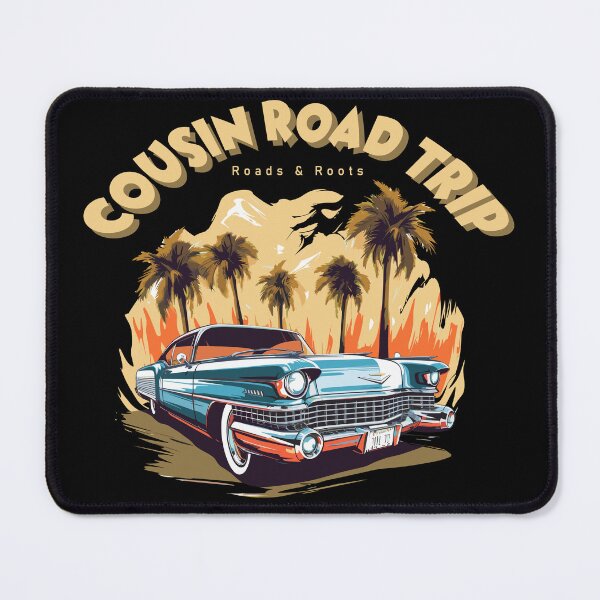 Item preview, Cousin Road Trip T-Shirt | Roads & Roots Vintage Car Travel Design for Cousins designed and sold by PixelWaveBD.