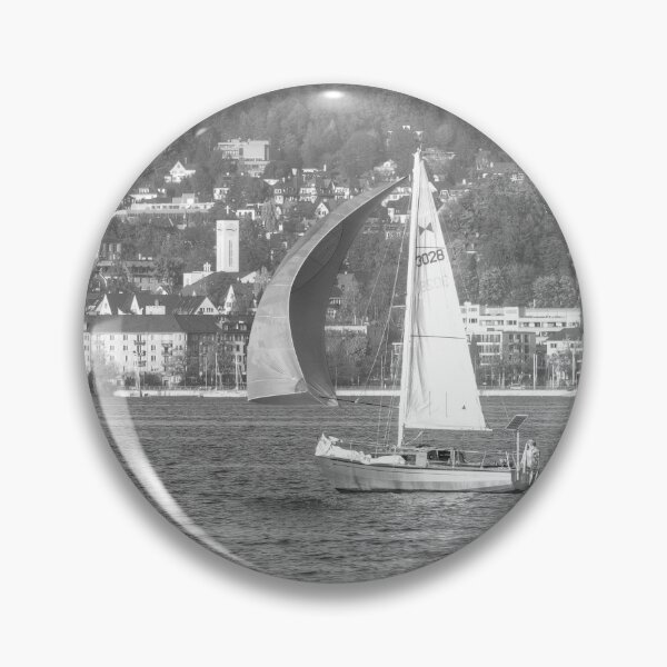 Item preview, Sailboat On Serene Lake Zurich designed and sold by Londonimages.