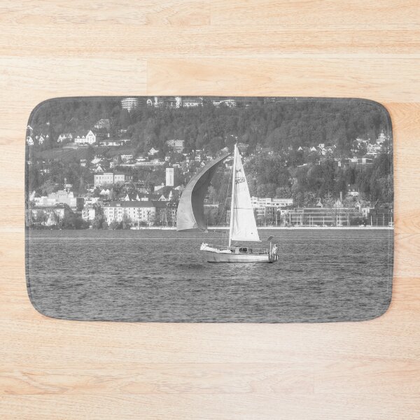 Item preview, Sailboat On Serene Lake Zurich designed and sold by Londonimages.