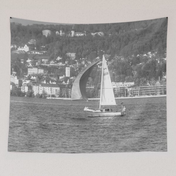 Item preview, Sailboat On Serene Lake Zurich designed and sold by Londonimages.