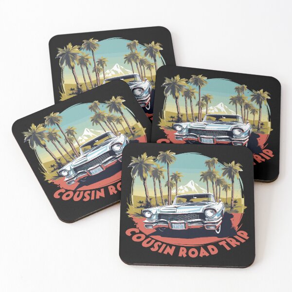Item preview, Cousin Road Trip T-Shirt | Cousins Travel Adventure Vintage Car Design designed and sold by PixelWaveBD.