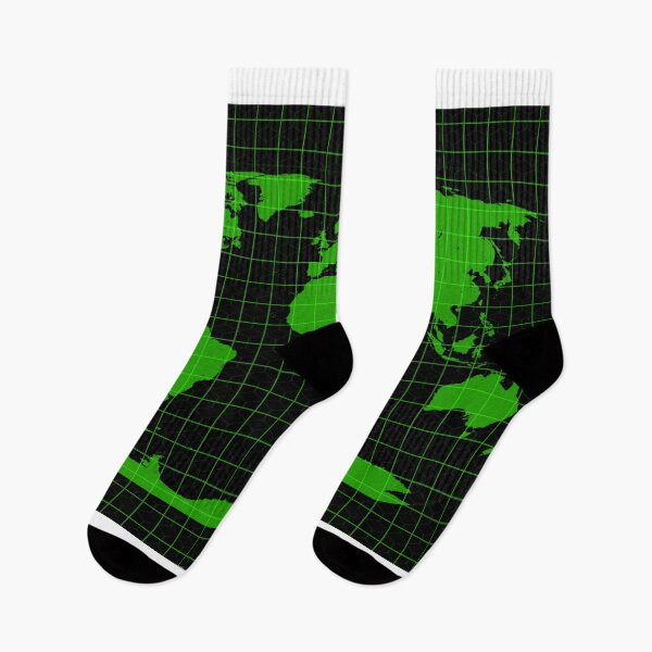 Item preview, Cyberpunk World Map on Grid (Green) designed and sold by Mon & Matrix.