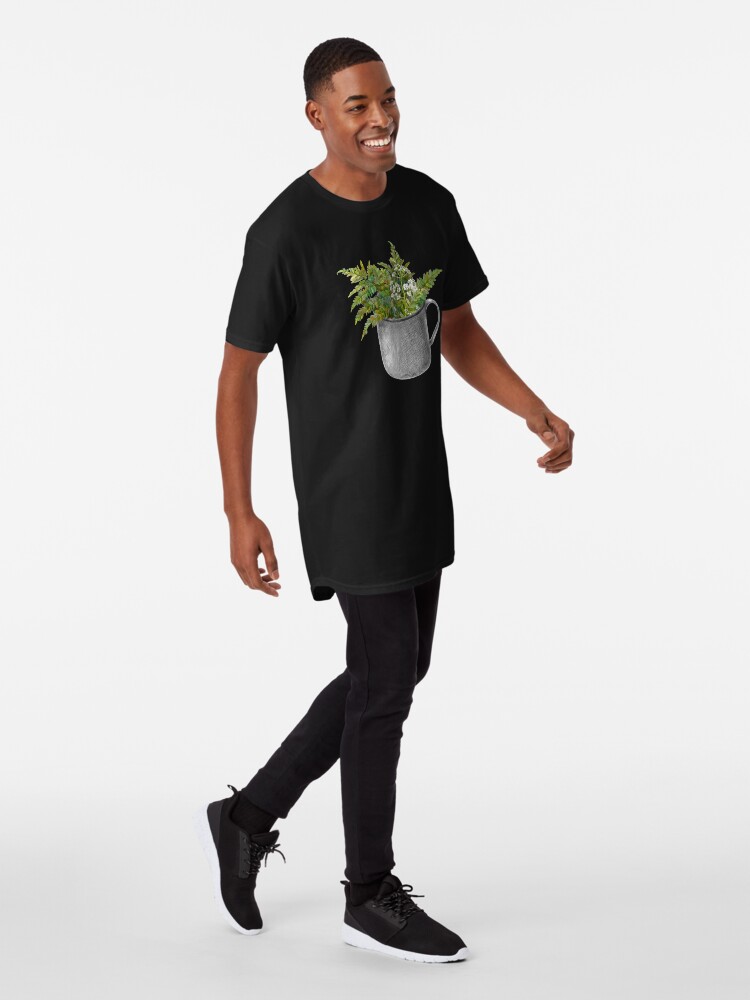 Alternate view of Mug with fern leaves Long T-Shirt