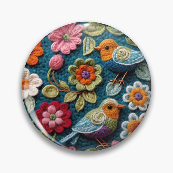 Item preview, Crochet Floral With Birds designed and sold by CarrollGene.