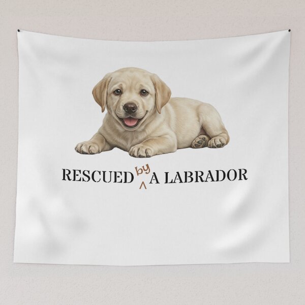 Item preview, Yellow Labrador Puppy Owner Gift: Rescued (by) a Labrador designed and sold by MFOriginals.