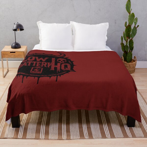 Item preview, LowBatteryHQ – Dripping Demon Battery Emblem (Red/Black Metal Edition) designed and sold by LowBatteryHQ.