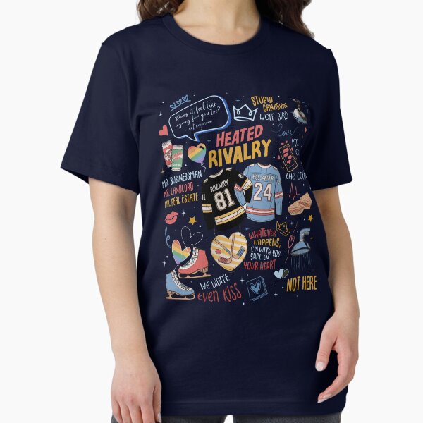 Heated Rivalry Shane Hollander Ilya Rozanov Hudson Williams Connor Storrie Ice Hockey Couple Romance Essential T-Shirt