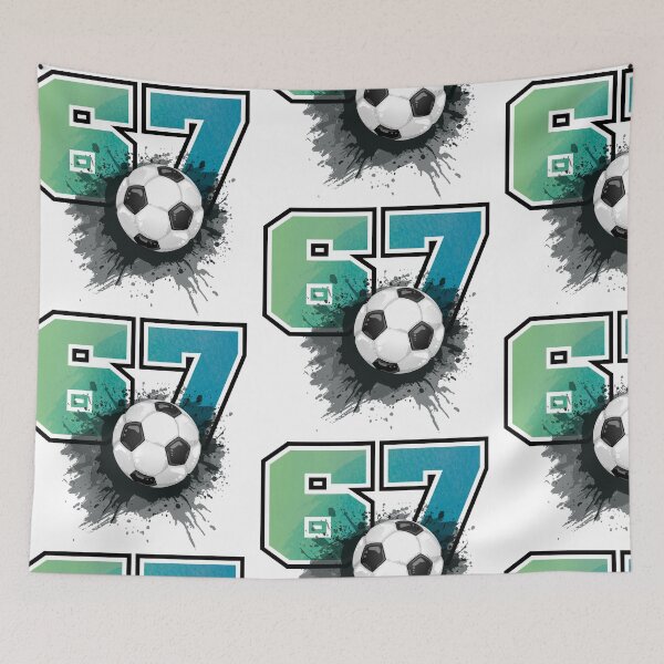 Item preview, 67 Soccer game splash designed and sold by PolaMaku.