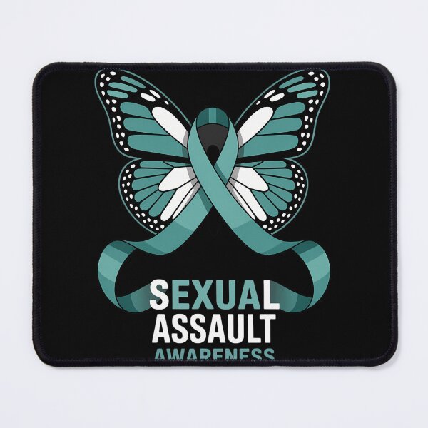 Item preview, Teal Ribbon, Teal Butterfly, Sexual Assault Awareness designed and sold by cosmicncozyS.
