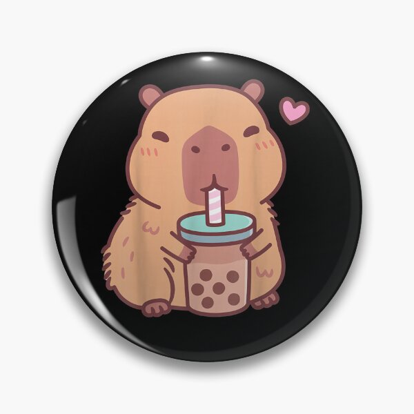 Artikelvorschau, Niedliches Capybara im Kawaii-Anime-Stil, das Bubble Tea trinkt – Kunst für Mädchen, Männer, Frauen und Kinder, Geschenkidee für Capybara-Fans entworfen und verkauft von DZIRI NAJAT.