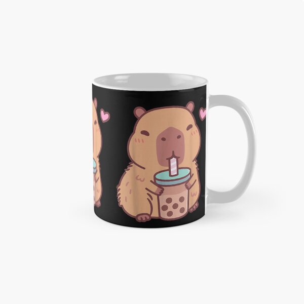 Item preview, Cute Capybara Kawaii Anime Drinking Bubble Tea Lover Girls Art for Men Women Kids , Capybara Gift Lover  designed and sold by DZIRI NAJAT.