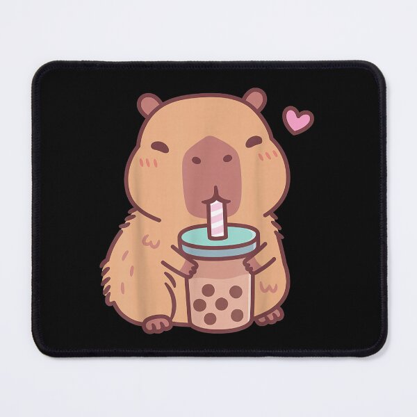 Item preview, Cute Capybara Kawaii Anime Drinking Bubble Tea Lover Girls Art for Men Women Kids , Capybara Gift Lover designed and sold by DZIRI NAJAT.