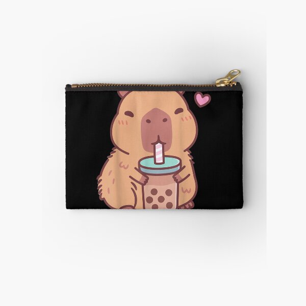 Item preview, Cute Capybara Kawaii Anime Drinking Bubble Tea Lover Girls Art for Men Women Kids , Capybara Gift Lover  designed and sold by DZIRI NAJAT.