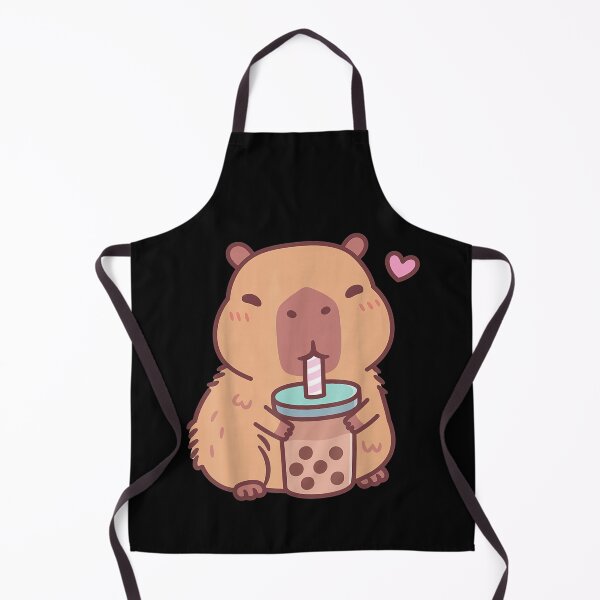Item preview, Cute Capybara Kawaii Anime Drinking Bubble Tea Lover Girls Art for Men Women Kids , Capybara Gift Lover designed and sold by DZIRI NAJAT.