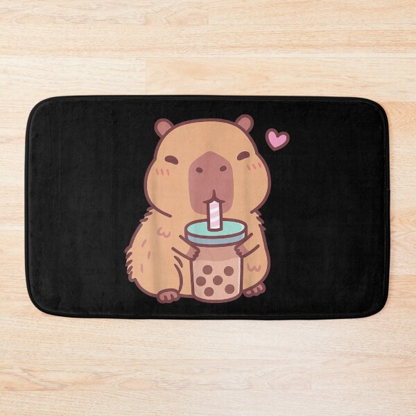 Item preview, Cute Capybara Kawaii Anime Drinking Bubble Tea Lover Girls Art for Men Women Kids , Capybara Gift Lover  designed and sold by DZIRI NAJAT.