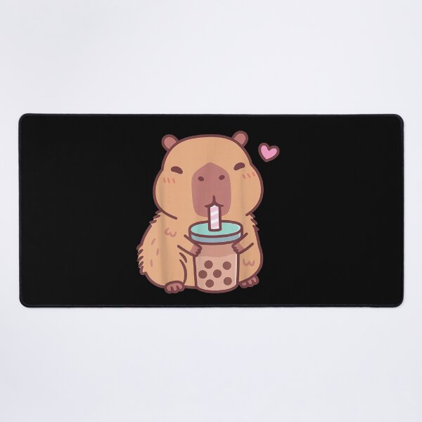 Item preview, Cute Capybara Kawaii Anime Drinking Bubble Tea Lover Girls Art for Men Women Kids , Capybara Gift Lover designed and sold by DZIRI NAJAT.