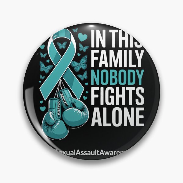 Item preview, Teal Ribbon Survivor Fighter Sexual Assault Awareness designed and sold by cosmicncozyS.