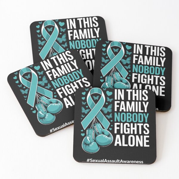 Item preview, Teal Ribbon Survivor Fighter Sexual Assault Awareness designed and sold by cosmicncozyS.
