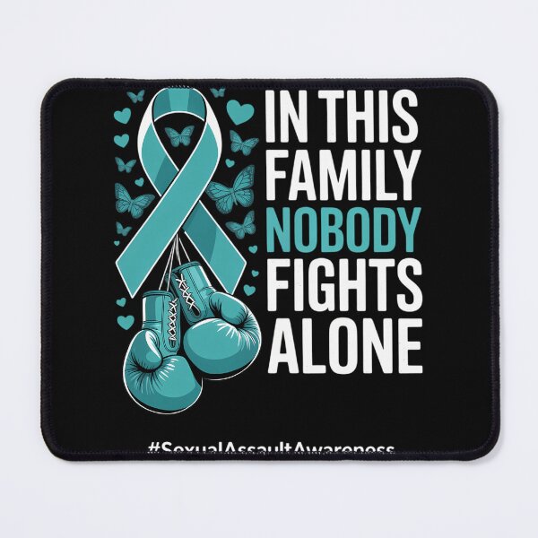 Item preview, Teal Ribbon Survivor Fighter Sexual Assault Awareness designed and sold by cosmicncozyS.